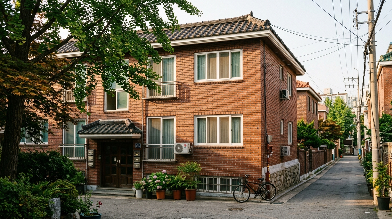 Rose Modernize Hapjeong 1980s Red Brick Villa Exterior